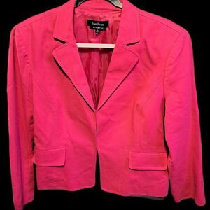 Evan-Picone Fuchsia / Hot Pink Blazer- Size 16- EUC